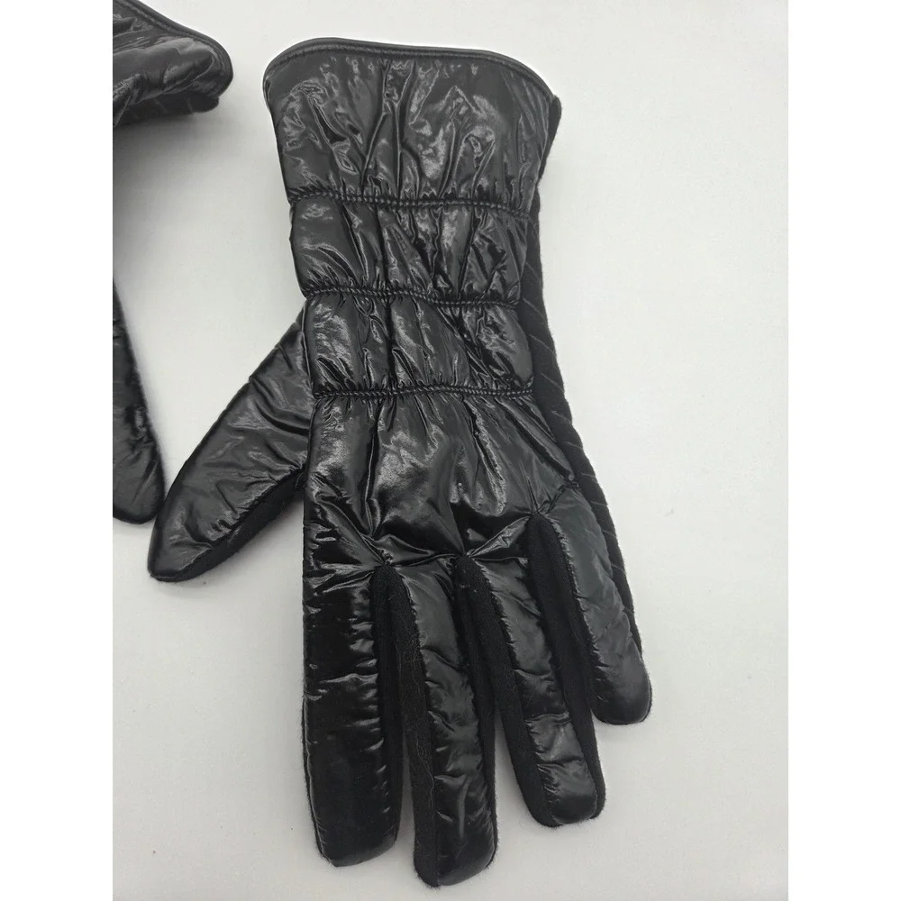 Unbranded Puffer Gloves Small Black Womens Quilted Insulated Winter Techwear